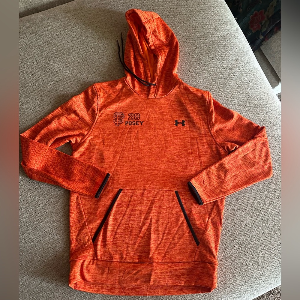 San Francisco Giants Under Armour sweatshirt. Orange size small.